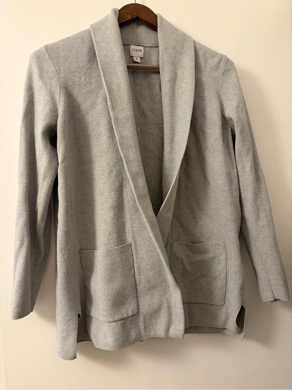J. Crew Heather Gray Knit Cardigan